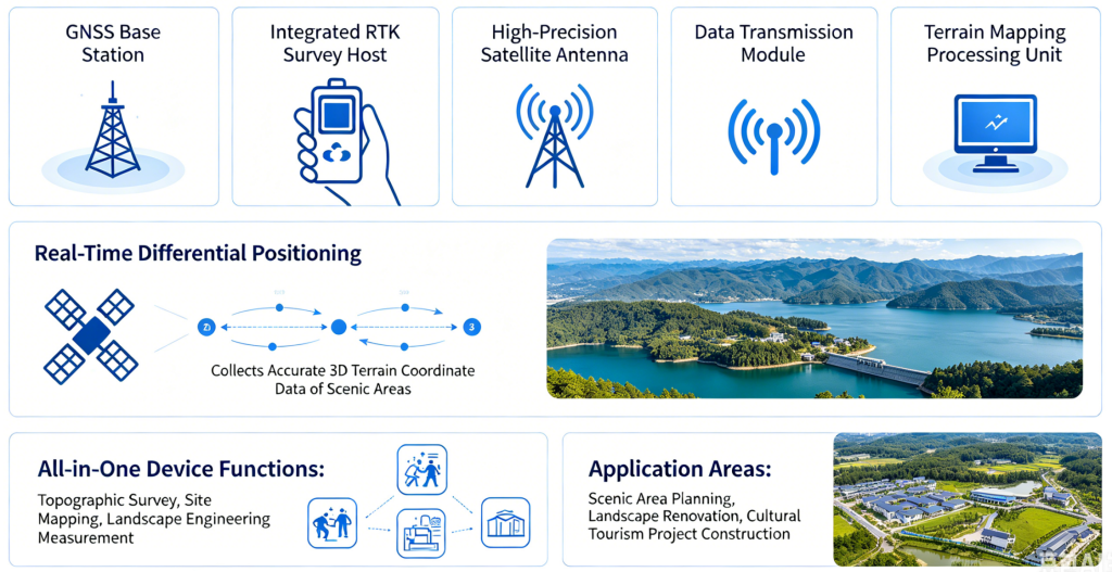 Cultural & Tourism Surveying: Scenic Terrain Mapping RTK All-in-One Machine