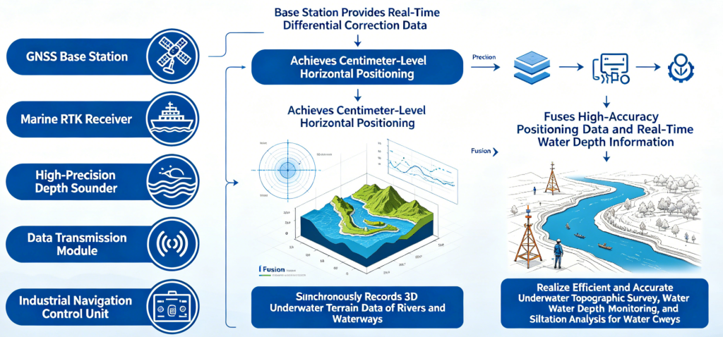 Ship-Borne RTK Sounding Equipment for Water Conservancy