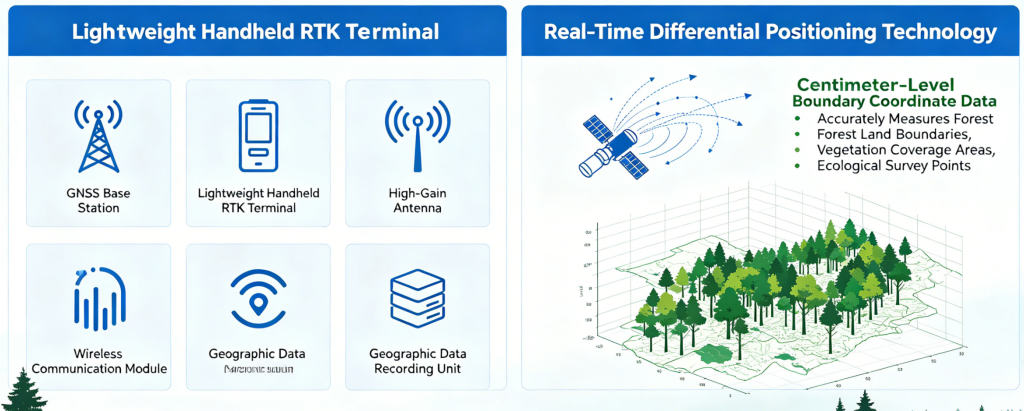 Forestry Ecology: Forest Boundary Survey RTK Handheld Terminal